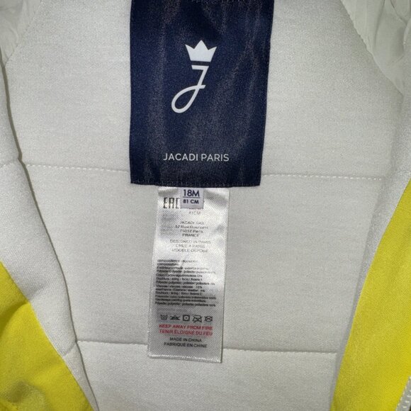 Jacadi Paris Jacket Baby Yellow Padded Size 18 M / 81CM Very Nice - Picture 3 of 9